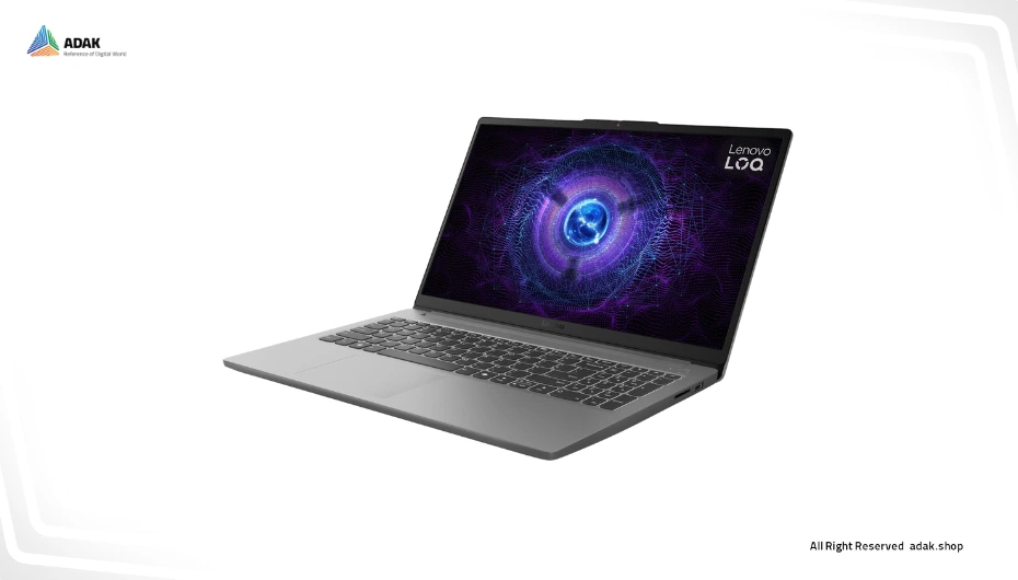 تصویر لپ‌تاپ Lenovo LOQ با عملکرد بالا و ظاهر حرفه‌ای