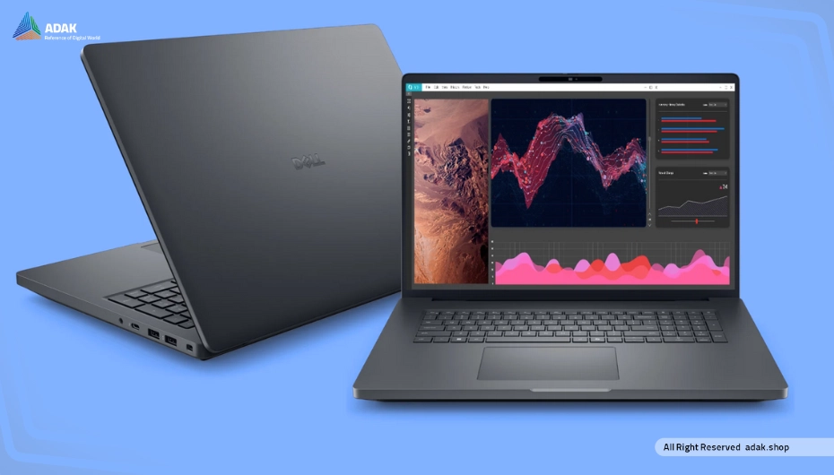 لپ‌تاپ Dell با نمایش داده‌های گرافیکی و تحلیل در کنفرانس Dell Technologies World
