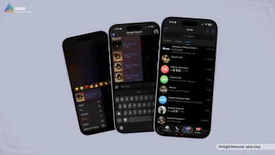 طراحی لیکویید گلس تلگرام اندروید